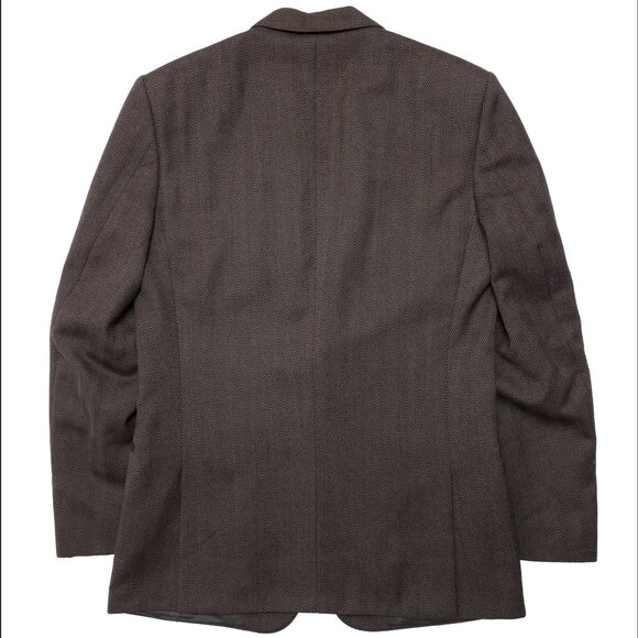 Gruppo GFT (Italy) 60s Virgin Wool Herringbone Weave Ivy League Sport Coat : L - Picture 14 of 14